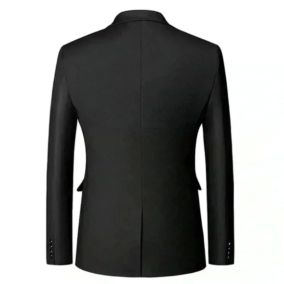 New Slim Fit Mens Size XL/42 Mens Sport Jacket 2 pocket Black - Picture 2 of 11